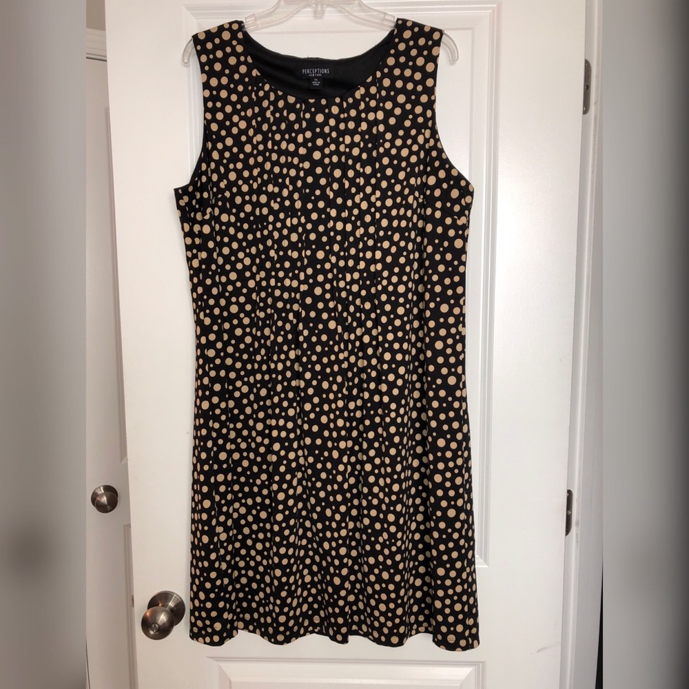 Polka Dotted Sleeveless Dress
